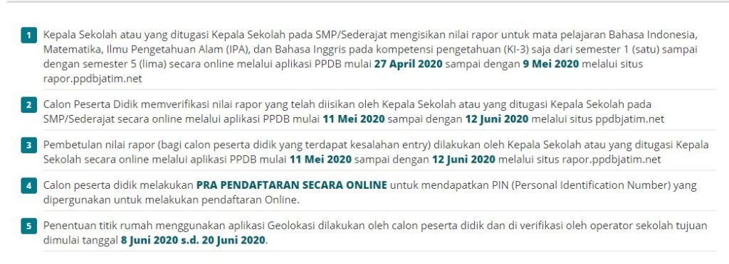 Jatim ppdb verifikasi 2021 rapor cara Juknis PPDB